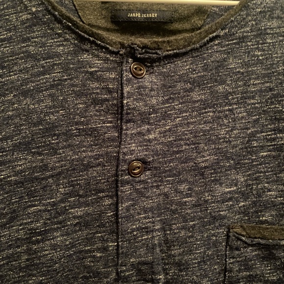 Marc O’Polo Henley Jersey Shirt Men’s Size XL Long Sleeve 100% Cotton Dark Gray - Picture 13 of 14